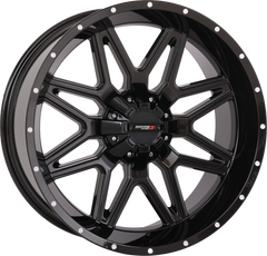 ST7 WHEEL 20X9 5+4 (0MM) 4/137 & 4/156 GLOSS BLACK