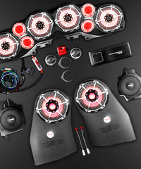 Jeep JL Wrangler 2018–2023 Complete Audio Package – Loaded Sound Bar, Dash Enclosures, Subwoofers & Amplifier - DS18