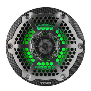 6.5” Marine 2-Way Hybrid Speaker with RGB LED, Compression Driver and Neodymium Magnet | 250W RMS 4-Ohm - DS18