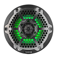 6.5” Marine 2-Way Hybrid Speaker with RGB LED, Compression Driver and Neodymium Magnet | 250W RMS 4-Ohm - DS18