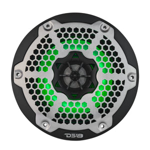 6.5” Marine 2-Way Hybrid Speaker with RGB LED, Compression Driver and Neodymium Magnet | 250W RMS 4-Ohm - DS18