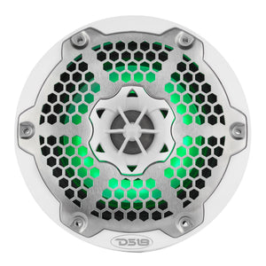 6.5” Marine 2-Way Hybrid Speaker with RGB LED, Compression Driver and Neodymium Magnet | 250W RMS 4-Ohm - DS18