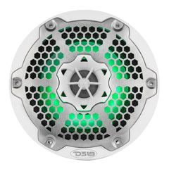 6.5” Marine 2-Way Hybrid Speaker with RGB LED, Compression Driver and Neodymium Magnet | 250W RMS 4-Ohm - DS18