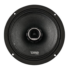 PRO-ZT 8" Coaxial Mid-Range Loudspeaker with Water-Resistant Cone Built-in Bullet Tweeter and Grill | 275W RMS 4-Ohm - DS18
