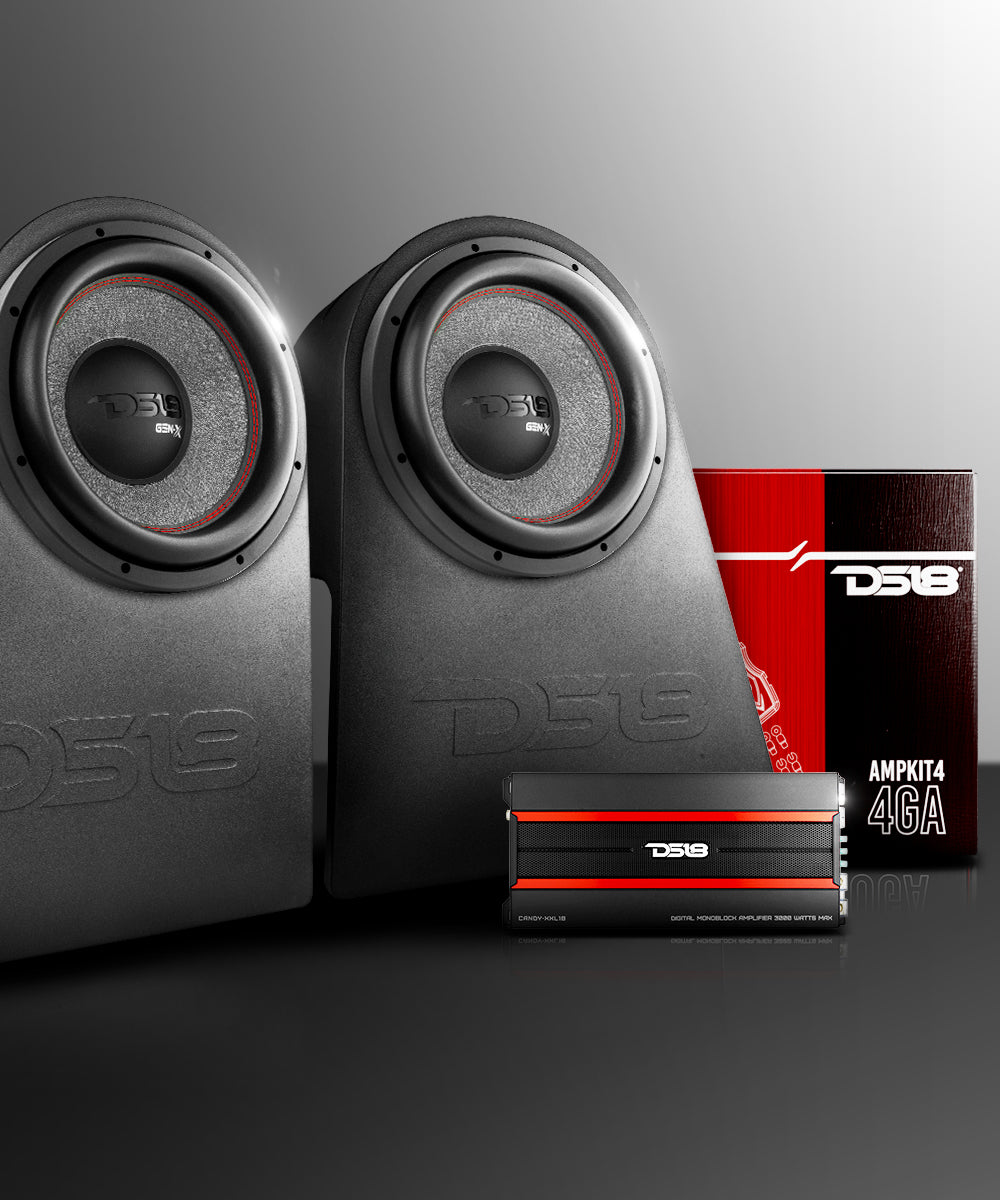 DS18 JK/JKU Wheel Well Subwoofer Enclosure Exclusive loaded Package - DS18