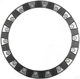 SPLIT 6 REPLACEMENT BDLK RING 14" BLACK/MACHINED