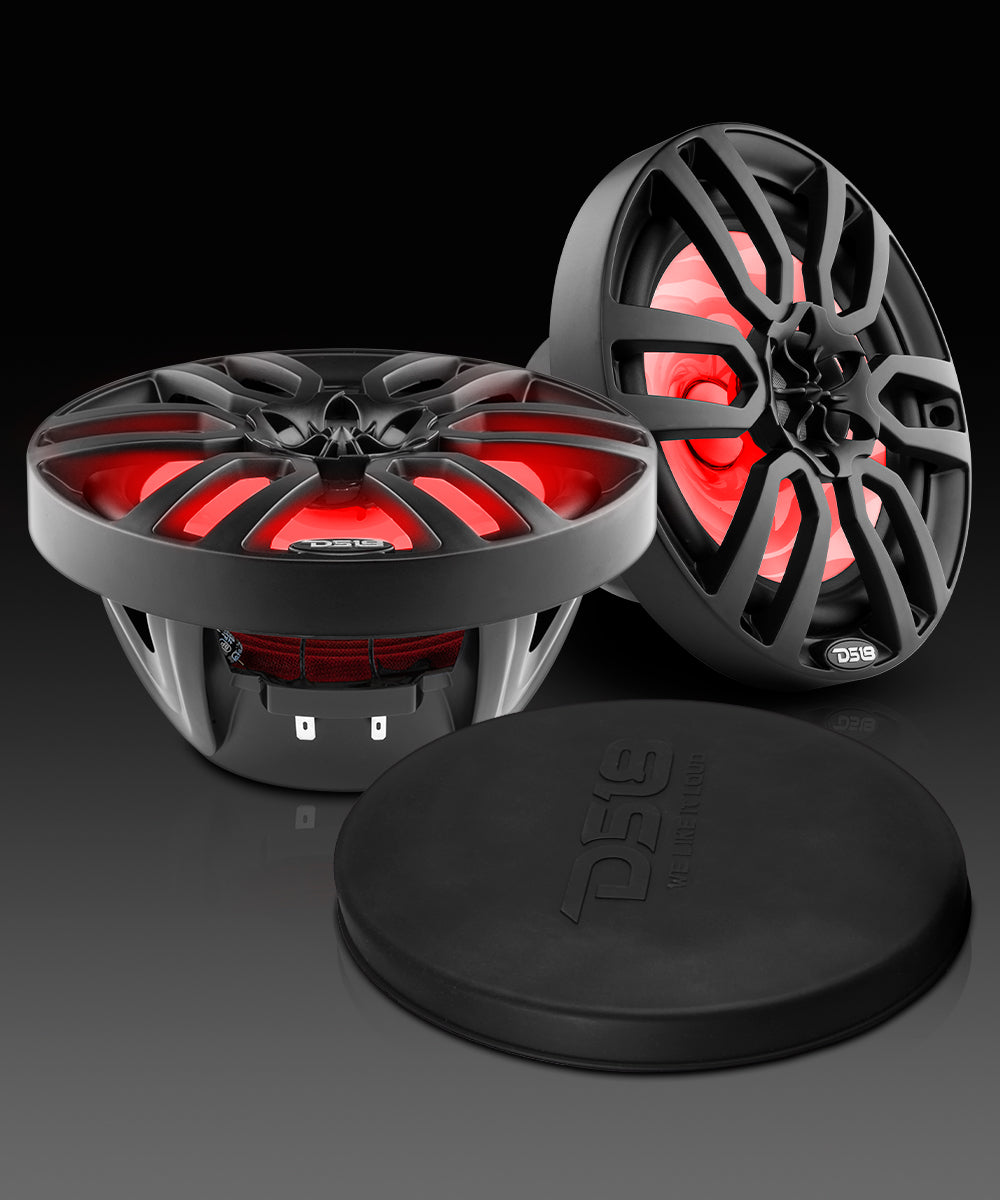 NXL 8" 2-Way Coaxial Marine Speaker with LED RGB Lights | 125W RMS 4-Ohm - DS18