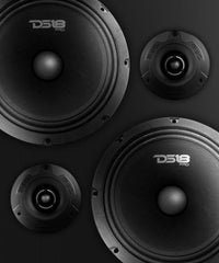DS18 PRO-GM8.4PK Loudspeaker and Tweeter Package Including a Pair of PRO-GM8.4 + a Pair of PRO-TW1X/BK - DS18