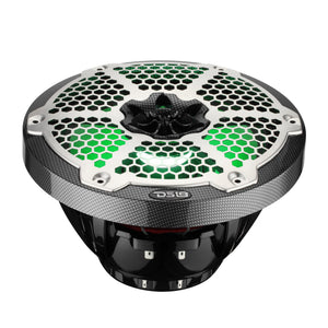 8” Marine 2-Way Hybrid Speaker with RGB LED, Compression Driver and Neodymium Magnet | 350W RMS 4-Ohm - DS18