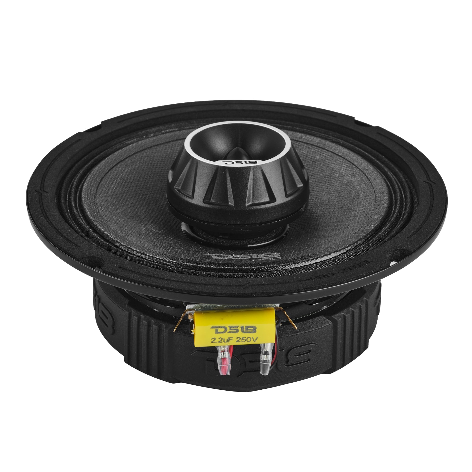 PRO-ZT 6.5” Slim Coaxial Mid-Range Loudspeaker with Water-Resistant Cone Built-in Bullet Tweeter | 200W RMS 4-Ohm - DS18