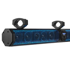 37" Marine Amplified Soundbar with Bluetooth USB & RGB Lighting 10 Speakers 1200 Watts - DS18