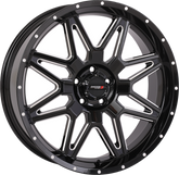 ST7 WHEEL 20X7 4+3 (+10MM) 5/4.5 GLOSS BLACK MILLED
