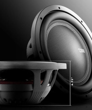 IXS Shallow-Mount 12" Fiber Glass Subwoofer 800 Watts Rms SVC 4-Ohm - DS18