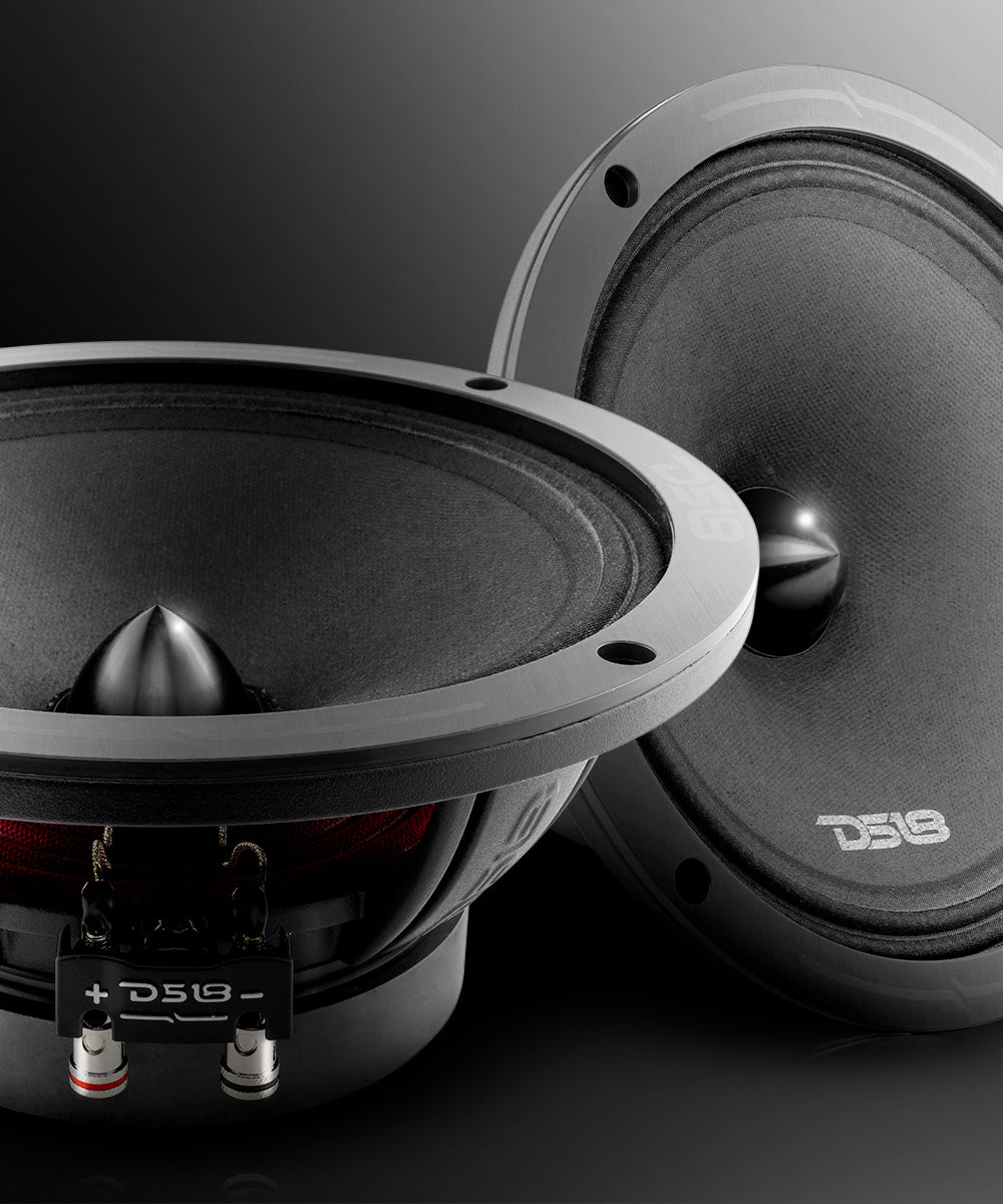 PRO-ZXI 8" Mid-Range Bullet Loudspeaker Neodymium/Ferrite Magnets | 350W RMS 4-Ohm - DS18