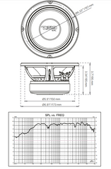 PRO-EXL 6.5" Mid-Range Loudspeaker 300 Watts Rms 4-Ohm - DS18
