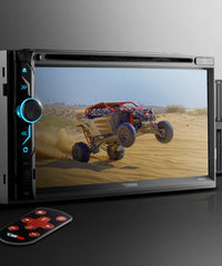 6.9" Touchscreen Double-DIN Headunit with DVD, Bluetooth, USB and Mirror Link - DS18