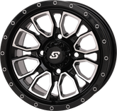 FUSION WHEEL 12X7 5+2 4/110 GLOSS BLK/MACHINED