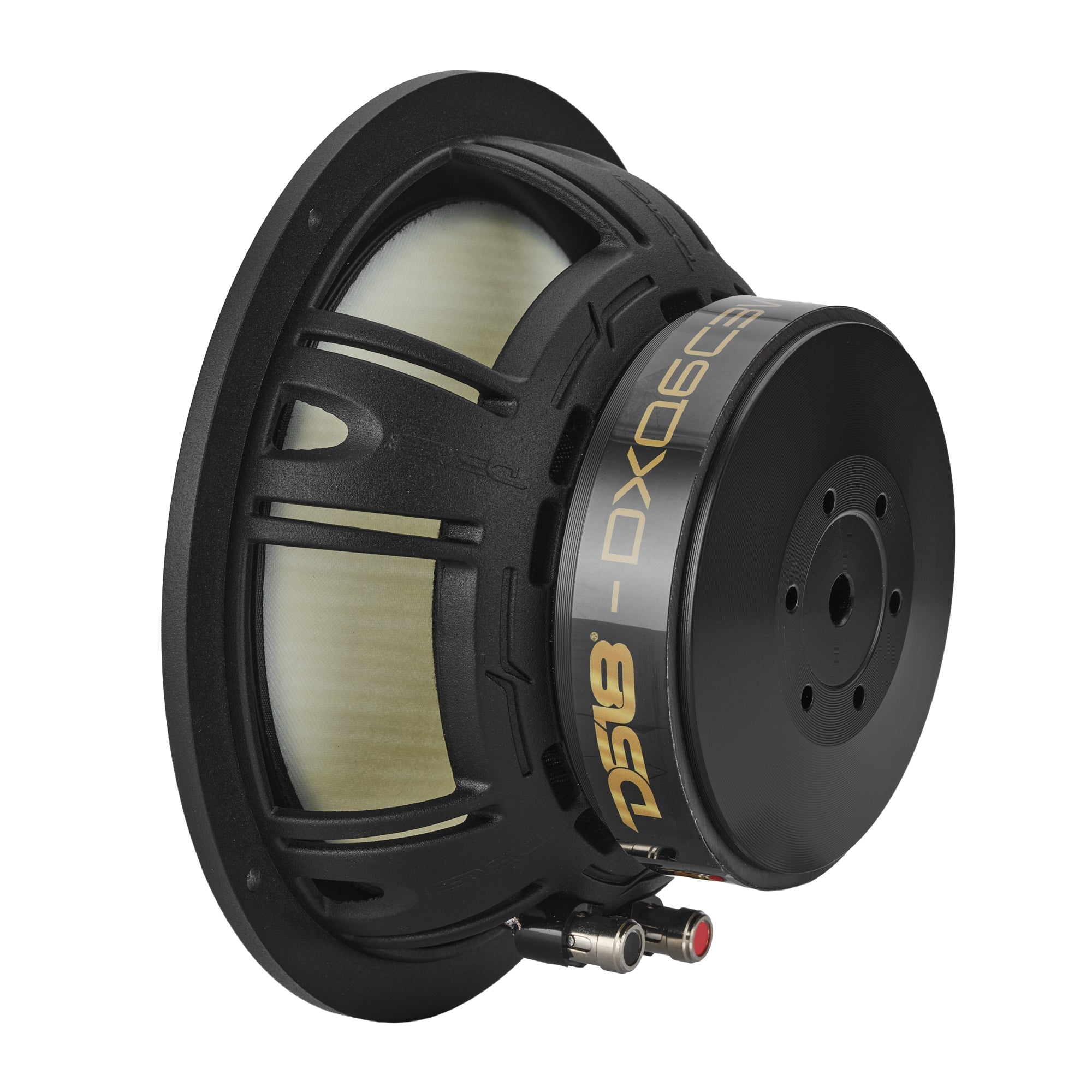 DXQ 6.5" 3-Way Component Speaker Set with Yellow Straw + Composite Foam Cone | 150W RMS 4-Ohm - DS18