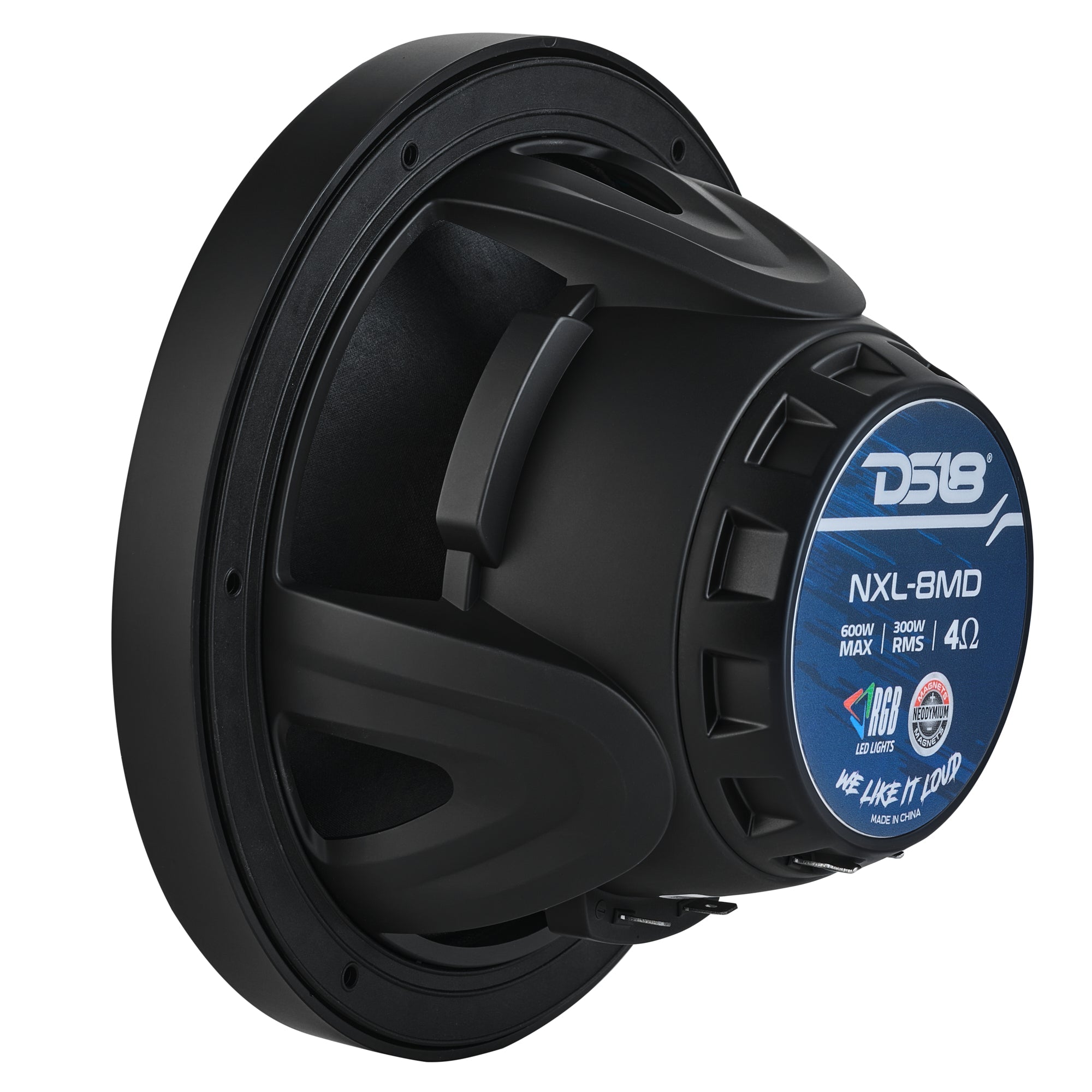 8” Marine 2-Way Hybrid Speaker with RGB LED, Compression Driver and Neodymium Magnet | 350W RMS 4-Ohm - DS18