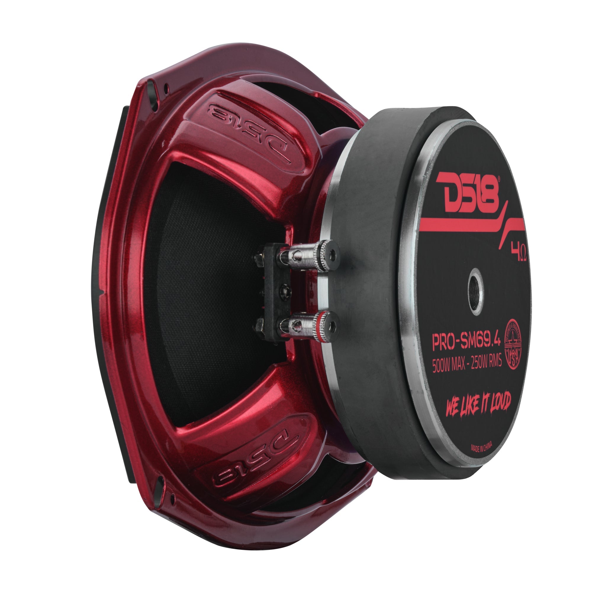PRO 6x9" Slim Water-Resistant Mid-Range Loudspeaker | 250W RMS 4-Ohm - DS18