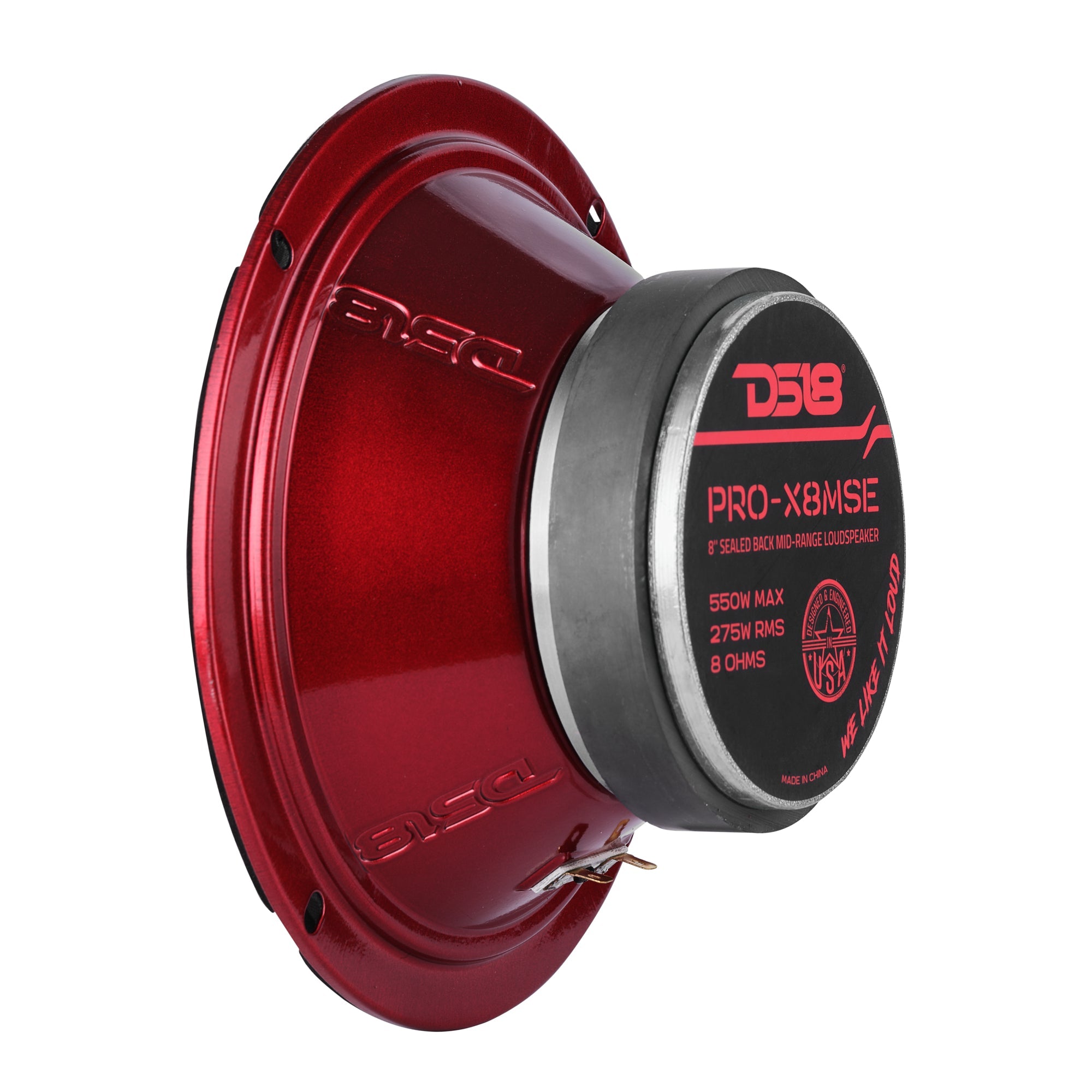 PRO-X 8" Sealed Back Mid-Range Loudspeaker 275 Watts Rms 8-Ohm - DS18