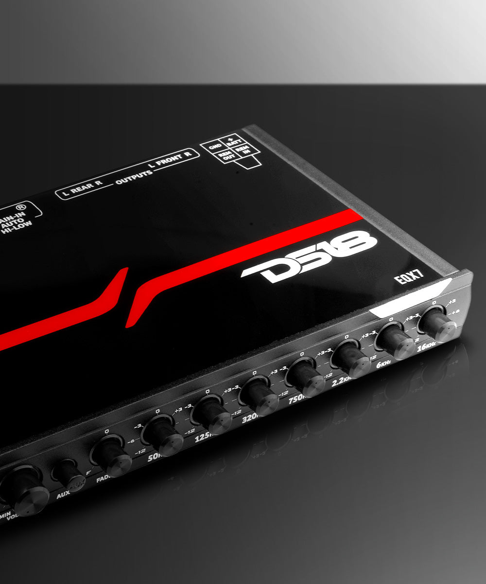 High Volt 7-Band Equalizer with High Level Input and Auto Turn On - DS18