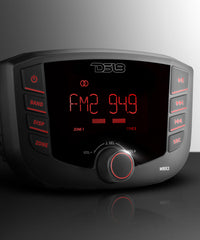 Marine and Powersports Headunit 3" LCD screen , 2 Zones, 4 volts Output, BT, RDS 4X50 Watts - DS18