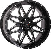 ST7 WHEEL 20X9 5+4 (0MM) 5/4.5 GLOSS BLACK MILLED