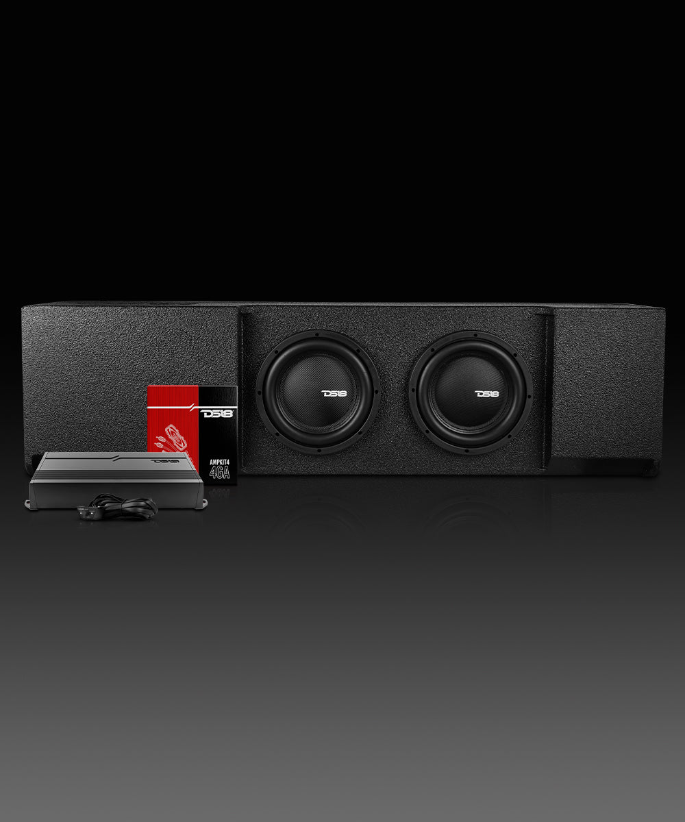Loaded 2 x 10" Subwoofer Enclosure for 2009 - UP Ford F-150 Crew Cab 2017 – 2026 Super Duty F-250 / F-350 Crew Cab - DS18