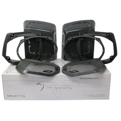 1998-2013 HARLEY DAVIDSON CUT IN SPEAKER LID KIT WITH MS692NEO4 SPEAKERS (4 ohm ) - MSMS692NEO4LK13