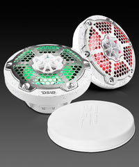 NXL 6.5" 2-Way Coaxial Marine Speaker With LED RGB Lights 100 Watts Rms 4-Ohm - DS18