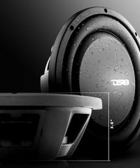 PS Shallow-Mount Water Resistant 10" Subwoofer | 500W RMS Single Voice Coil 4-Ohm - DS18