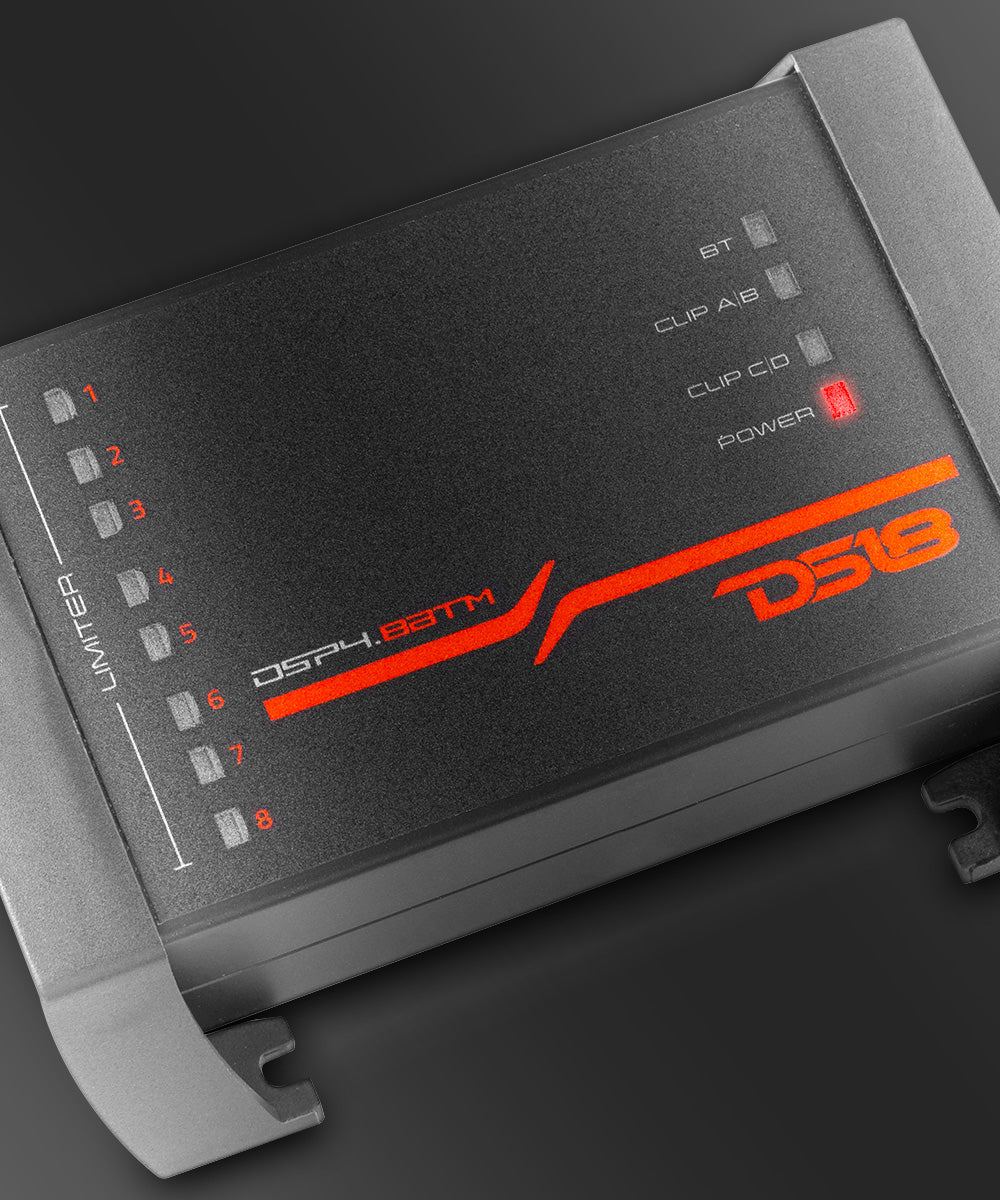 4-Channel In and 8-Channel Out Digital Sound Processor (DSP) with Bluetooth - DS18