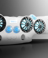 Jeep JK/JKU Overhead Bar System Fits 4 X 8" Speakers, 4 X Tweeters and 2 X Drivers -White - DS18