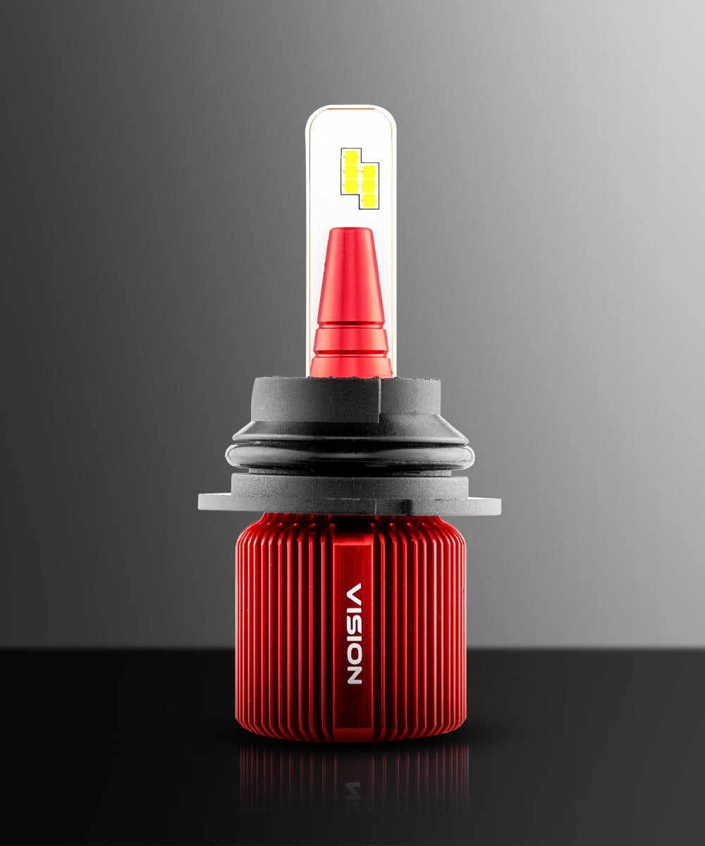 VISION 9007 High/Low CSP LED Conversion Kit 6500K White 8000/5000 Lumens 50/30 Watts - DS18