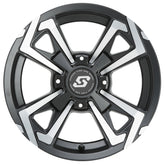 RIOT WHEEL 14X7 4/137 5+2 (+10MM) BLK/MACHINED