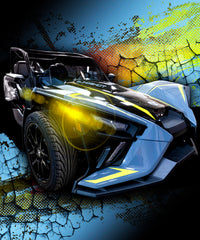 Polaris Slingshot Arm Rest 2 X 6.5" Enclosure With NXL-6/BK and PRO-TW1L | 2015 - Current - DS18