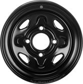 SEDONA STEEL 12X7 4/110 5+2 BLK FRONT