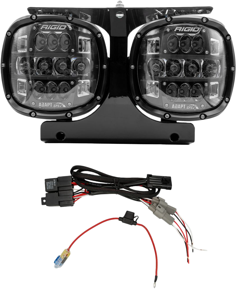 RIGID ADAPT HEADLIGHT KIT `15-23 (EXC.`23 CVO) FLTR