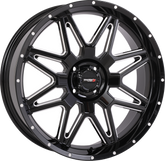 ST7 WHEEL 20X7 4+3 (+10MM) 4/110 GLOSS BLACK MILLED