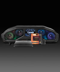 Jeep JL, JT Overhead Sound Bar Package With Vinyl Finish and Dream LED Lights 4 x 8" and 4 Tweeters (MADE IN USA) - DS18