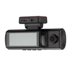 4K Triple Dash Camera with Front, In-Cabin and Rear Cameras, Wi-Fi, GPS and 3.16” IPS Display - DS18