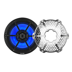 8” Marine 2-Way Hybrid Speaker with RGB LED, Compression Driver and Neodymium Magnet | 350W RMS 4-Ohm - DS18