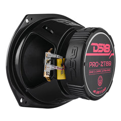 PRO-ZT 6x9" Coaxial Mid-Range Loudspeaker with Water-Resistant Cone Built-in Bullet Tweeter and Grill | 275W RMS 4-Ohm - DS18