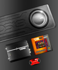 Ford F-150 2 x 10" Subwoofer Loaded Enclosure Package With Vinyl Finish and Dream LED Lights (MADE IN USA) - DS18