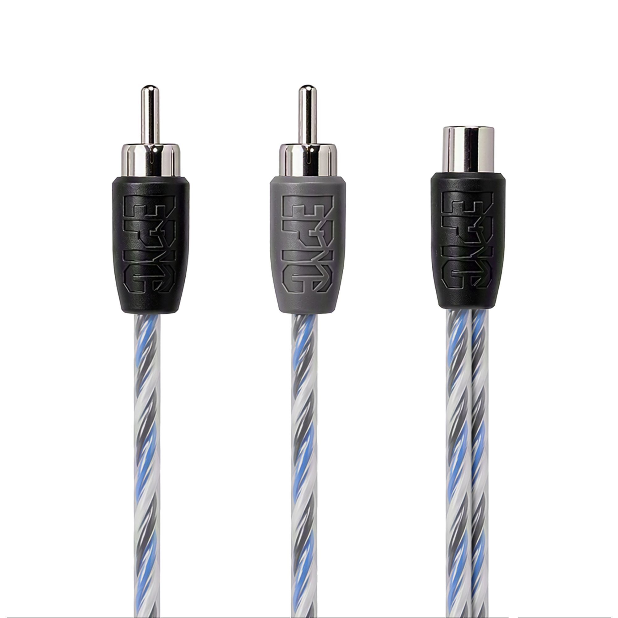 EPIC 2 Male - 1 Female Twistcore Pair RCA Y Splitter