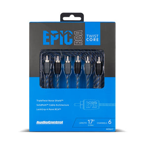 EPIC 6-Channel Twistcore Pair RCA Interconnect (12ft - 17ft)