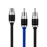 AC Studio 2 Male - 1 Female Double-Shielded Directional Twisted Pair RCA Y Splitter