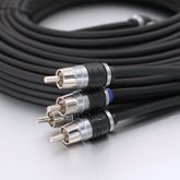 AC Studio 4-Channel Double-Shielded Directional Twisted Pair RCA Interconnect (12ft - 20ft)