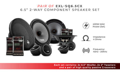 DS18 2009-2014 Acura TL Front and Back Doors Speakers Best Upgrade/Replacement Package 1800 Watts - DS18